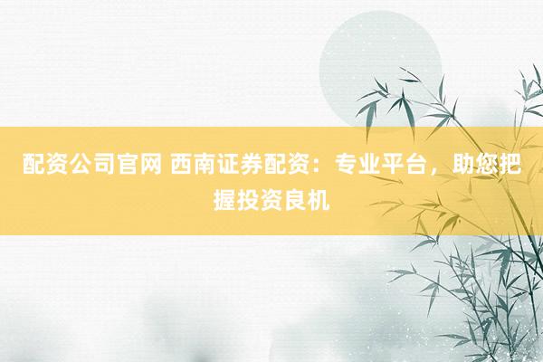 配资公司官网 西南证券配资:专业平台,助您把握投资良机